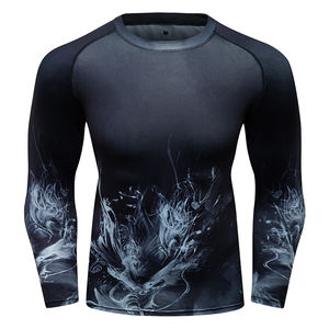 <span class=keywords><strong>Camiseta</strong></span> de compresión para hombre, de manga larga <span class=keywords><strong>Camiseta</strong></span> deportiva UPF 50 +, protección solar de secado rápido para playa y deportes acuáticos, <span class=keywords><strong>camiseta</strong></span> de <span class=keywords><strong>surf</strong></span> - Product Image 5