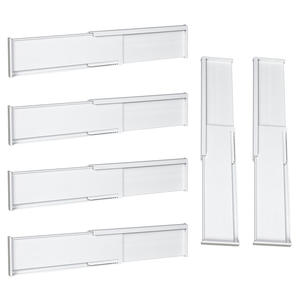 Tablero divisor de cajón de plástico combinado gratis para ropa interior, calcetines, almacenamiento de armario, tablero organizador de partición en capas, sala de estar - Product Image 1