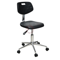 Chaise de laboratoire moderne anti-statique |   Sièges ergonomiques antistatiques en cuir PU pour travaux électroniques et utilisation en entrepôt