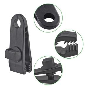 Clips de fixation pour auvent en PVC, noirs, clips de support pour tentes d'extérieur, en plastique renforcé, pour tentes et auvents, usage domestique - Product Image 1