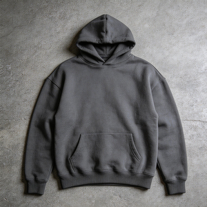 Sudadera con Capucha Personalizada para Hombre, Lisa, <span class=keywords><strong>de</strong></span> Algodón, con Estampado Personalizado, Sudadera <span class=keywords><strong>de</strong></span> Felpa Gruesa <span class=keywords><strong>de</strong></span> 400 g/m², Corte Holgado - Product Image 2