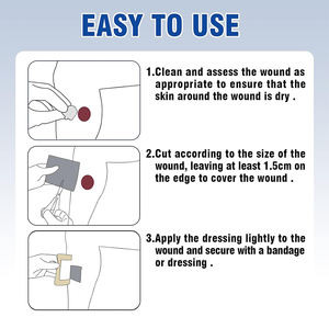 Tren baru balutan luka Alginate perak 4 "x 4" pembalut Ag medis sekali pakai - Product Image 5
