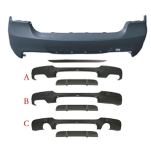 Kit Carrozzeria Auto, Paraurti Posteriore con Diffusore per BMW Serie 3 E90 Modificato in Stile <span class=keywords><strong>M</strong></span>-Tech 2005-2012 A/<span class=keywords><strong>B</strong></span>/<span class=keywords><strong>C</strong></span> - Product Image 3