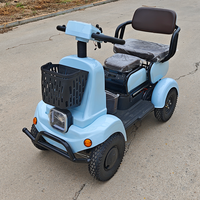 Scooter électrique professionnel robuste 72V 500W, mini, 4 roues, charge maximale 200 kg, avec siège et panier pour personnes âgées