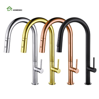 Grifo Cocina Robinet de cuisine moderne monotrou en acier inoxydable avec douchette à tirette Robinet d'eau chaude/froide Garantie 3 ans