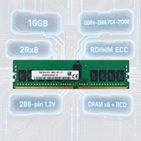 Mémoire serveur HMA82GR7AFR8N-VK 16 Go DDR4 2666 ECC RDIMM 2Rx8 PC4-21300 1.2V Module de centre de données certifié ISO