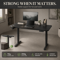 Table élévatrice intelligente AOR avec placage en bois massif à motif noir et hauteur réglable pour levage libre – Vente en gros usine