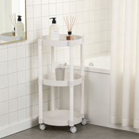 Étagère de rangement mobile à 3 niveaux en PP pour café, chariot organisateur, table d'appoint – Vente en gros