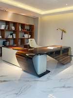 Luxe maison poste de travail exécutif l forme bureau accessoires organisateur meubles modernes et chaises