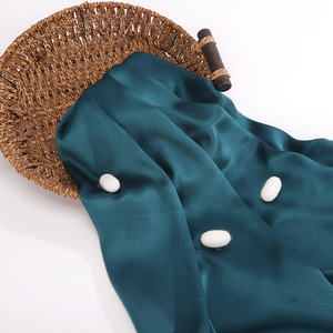 6A <span class=keywords><strong>vert</strong></span> Foncé Plaine crêpe lavé tissu de <span class=keywords><strong>satin</strong></span> de soie charmeuse tissu - Product Image 3