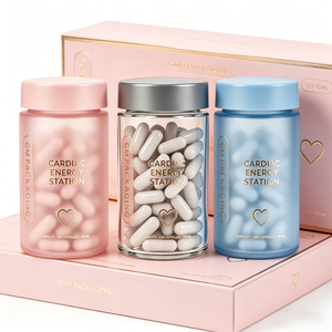 Frascos de Vidrio Farmacéuticos de Lujo Personalizados de 150 ml, 180 ml y 300 ml para Vitaminas y Píldoras, Envases Vacíos con Acabado Esmerilado, Tapa de Plástico y Logotipo Personalizado - Product Image 3