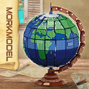 Mork 031001 MOC Idea Series Blocs de construction 2420PCS Earth Globe Toy Model - Product Image 3