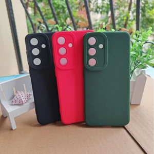 <span class=keywords><strong>Coque</strong></span> en <span class=keywords><strong>silicone</strong></span> couleur unie bonbons pour Galaxy A55 C55 S23 W24 <span class=keywords><strong>A33</strong></span> A73 A24 A54 XCover7 S24 souple TPU mat couverture de téléphone iPhone Pro - Product Image 4