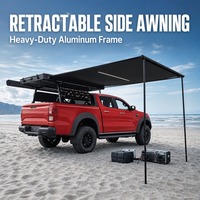 Auvent latéral portable pour voiture avec rideau pare-soleil, tissu Oxford double couche, auvent de voiture imperméable 4 saisons pour camping SUV