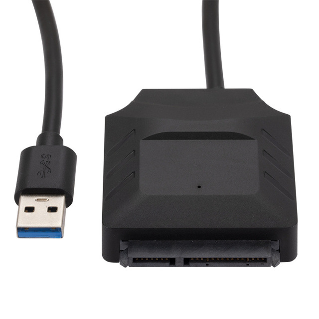 USB 3.0 SATA Adapter Cable PVC Braid Compatible 3.5 2.5 Inch SSD/HDD Supports UASP for Samsung Seagate WD Hitachi 12V Computers