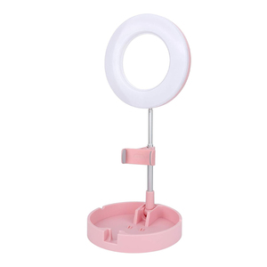 Aro de luz LED Ele-Gate con espejo para fotos, videos y maquillaje con teléfono - Product Image 2