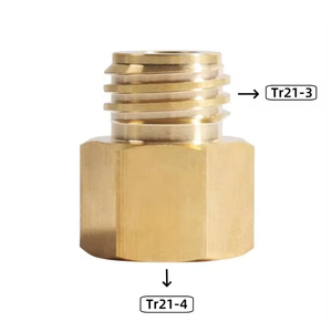 Adaptateur Convertisseur de Gaz CO2 Personnalisable pour Sodastream TR21-3, Filetage Femelle/Mâle, Sortie pour Réservoir Quooker Cube, Laiton Doré, OEM - Product Image 3