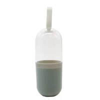 Étui de rangement portable en silicone pour câbles de données, boîte organisatrice de câbles en forme de pilule pour écouteurs et chargeurs, fabriqué en Chine, directement de l'usine