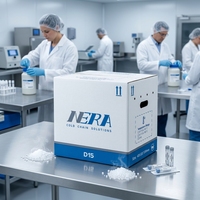 Glacière NERA Classic Série D Éco pour Glace Sèche, Réutilisable, pour Chaîne du Froid, Colis VIP + EPP en Option, Capteur IoT, Transport de Vaccins et Produits Biologiques
