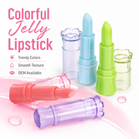 Vente en gros d'huile pour les lèvres personnalisée imperméable à l'eau à changement de couleur cristal hydratant transparent changement de couleur chaud rouge à lèvres
