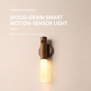 Lámpara de Pared Creativa con Diseño de Madera, Luz Nocturna LED con Control Remoto, Regulable, con Succión Magnética para Dormitorio y Pasillo - Product Image 2