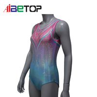 Ventes en gros de justaucorps de gymnastique Mystique pour filles, justaucorps de gymnastique personnalisés avec strass
