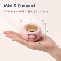 Ventilateur de ceinture rechargeable USB, moteur sans balais, sans pales, faible bruit, 3 vitesses, mini ventilateur portable à clipser, pour extérieur, camping, voiture, électrique