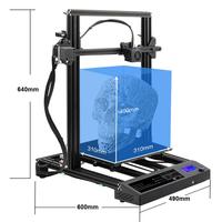 Imprimante 3D, bricolage, format 310x310x400mm, fonctionne avec différents filaments
