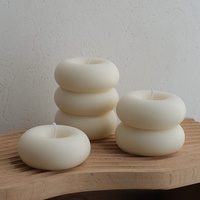 Handgemachte Instagram-inspirierte Donut-förmige Paraffin-Duftkerze Aromatherapie-Diffusor Kreatives Wohndekor Rauchfrei