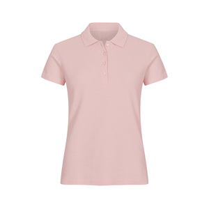 Polo Clásico para Mujer, Mezcla de Algodón, con Cuello Acanalado, Tela Cómoda y Transpirable, Estilo Versátil, Ropa Casual de Verano - Product Image 1