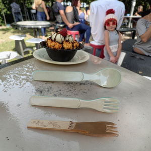 Set di Mini <span class=keywords><strong>Posate</strong></span> Biodegradabili per Occasioni Festive - Product Image 4