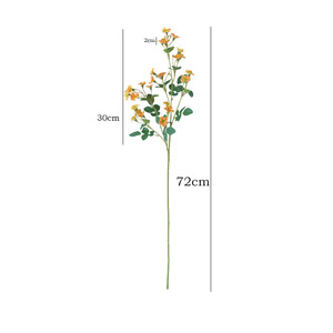 <b>Artificial</b> Rose <b>Bouquet</b> Long Branched Two Forked Small Rose Plastic Silk Flowers High Simulation Wedding Home Decor - Product Image 5
