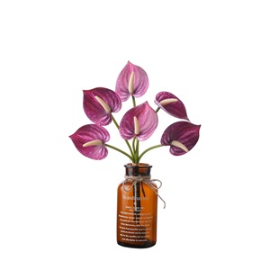 CallaFloral Bouquet d'Anthurium Artificiel en PVC Souple Décoration Intérieure Mariage Artisanat Style INS Fleurs Transfrontalières - Product Image 5