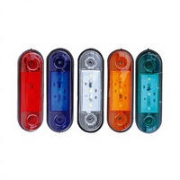 Nouvelles feux de gabarit latéraux LED ovales mini compacts 12V-24V étanches IP68 pour camions, remorques, fourgons et poids lourds - Vente en gros