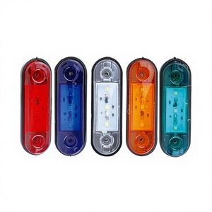 Nouvelles <span class=keywords><strong>feux</strong></span> <span class=keywords><strong>de</strong></span> <span class=keywords><strong>gabarit</strong></span> latéraux LED ovales mini compacts 12V-24V étanches IP68 pour camions, remorques, fourgons et poids lourds - Vente en gros - Product Image 1