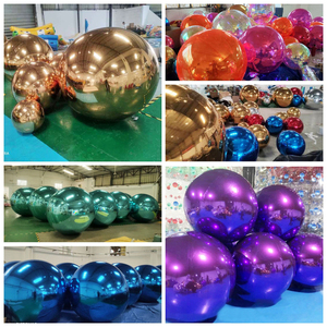 Ballon réfléchissant publicité grandes boules brillantes géantes PVC Disco miroirs sphère boule de miroir gonflable pour la fête de mariage de noël - Product Image 6