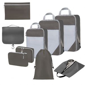 Sacs de rangement de voyage tendance avec fermeture éclair et compression pour cosmétiques, articles de toilette et vêtements - Product Image 2