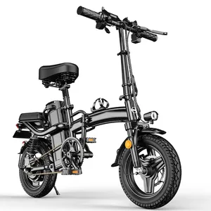 Hezzo <span class=keywords><strong>T5</strong></span>จักรยานไฟฟ้าพับได้450W 48V จักรยานไฮบริด14นิ้ว20Mph 10.4Ah ระยะไกล - Product Image 1