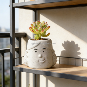 <span class=keywords><strong>Pot</strong></span> <span class=keywords><strong>de</strong></span> fleurs en béton écologique pour enfants, couleur personnalisée, vente en gros, best-seller, jardinière pour chambre d'enfant, <span class=keywords><strong>maternelle</strong></span> - Product Image 4