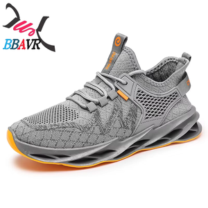 Zapatos Deportivos para Caminar sin Marca para Hombre, Logotipo Personalizado, Venta al por Mayor de Fábrica, Forro de Malla Transpirable, Entresuela de PVC, Suela de PVC - Product Image 1