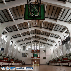 Salle <span class=keywords><strong>de</strong></span> sport à grande portée, conception durable avec panneaux muraux isolés à haute efficacité énergétique, bâtiment d'arène préfabriqué - Product Image 1