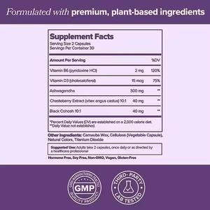 Capsules de soutien à la ménopause pour femmes OEM ODM, supplément pour la ménopause, supplément pour l'équilibre hormonal féminin - Product Image 2