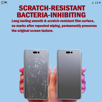 Film protecteur d'écran pour téléphone portable, feuille d'hydrogel mate antibactérienne de qualité supérieure, anti-choc, 12 cm * 18 cm