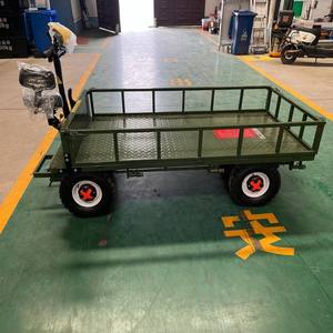 Energy Saving Heavy Duty Electric Flatbed Trolley 4 <strong>Wheel</strong> Non Slip Platform with Swivel Seat Industrial Shopping Use 48V Battery - Product Image 5