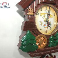 Jam Dinding Analog Quartz Musik Natal Desain Art Deco 12 Inci Bertenaga Baterai Dekorasi Rumah Hadiah Promosi