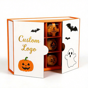 Fabricant FX – Emballage personnalisé en papier de qualité alimentaire pour friandises d'Halloween – Boîte cadeau écologique à double porte pour biscuits avec séparateurs - Product Image 2