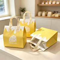 Sacs de livraison en aluminium auto-adhésifs non tissés pour restaurant, supermarché, boulangerie, épicerie, café, plats à emporter rapides, dîner