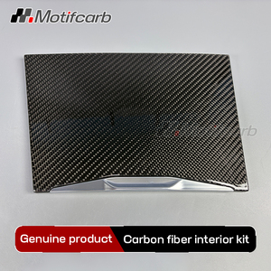 Pour BMW Série 3 4 G20 G21 G22 G26 I3 I4 2019-2025 : Amélioration des accessoires intérieurs de la console centrale de voiture en fibre de carbone véritable brillante - Product Image 4