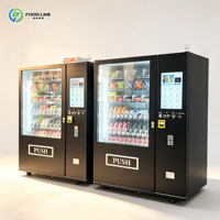 Unité de distribution automatique compacte pour stocker une large gamme de collations et de boissons en bouteille