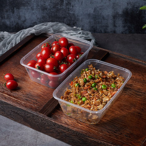 Disposable <b>Lunch</b> <b>Box</b> Square Food Storage Container With Lid PP Microwave Safe For Household Outdoor Use - Product Image 3